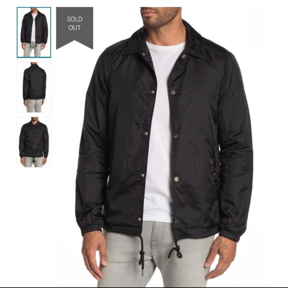 SLATE & STONE Luca Coaches Windbreaker  Jacket lightweight, lined MSRP $298 sz M